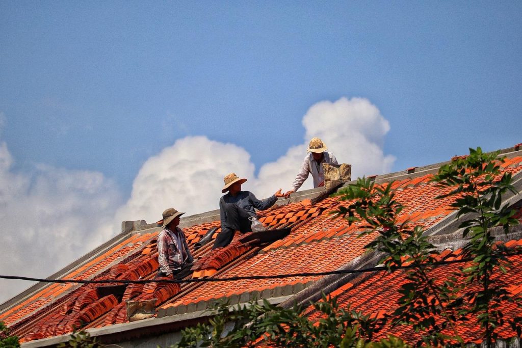 Dakwerker in Haarlem
