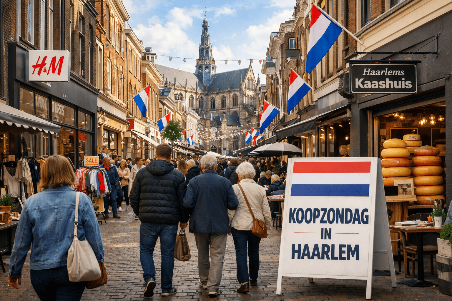 Koopzondag in Haarlem